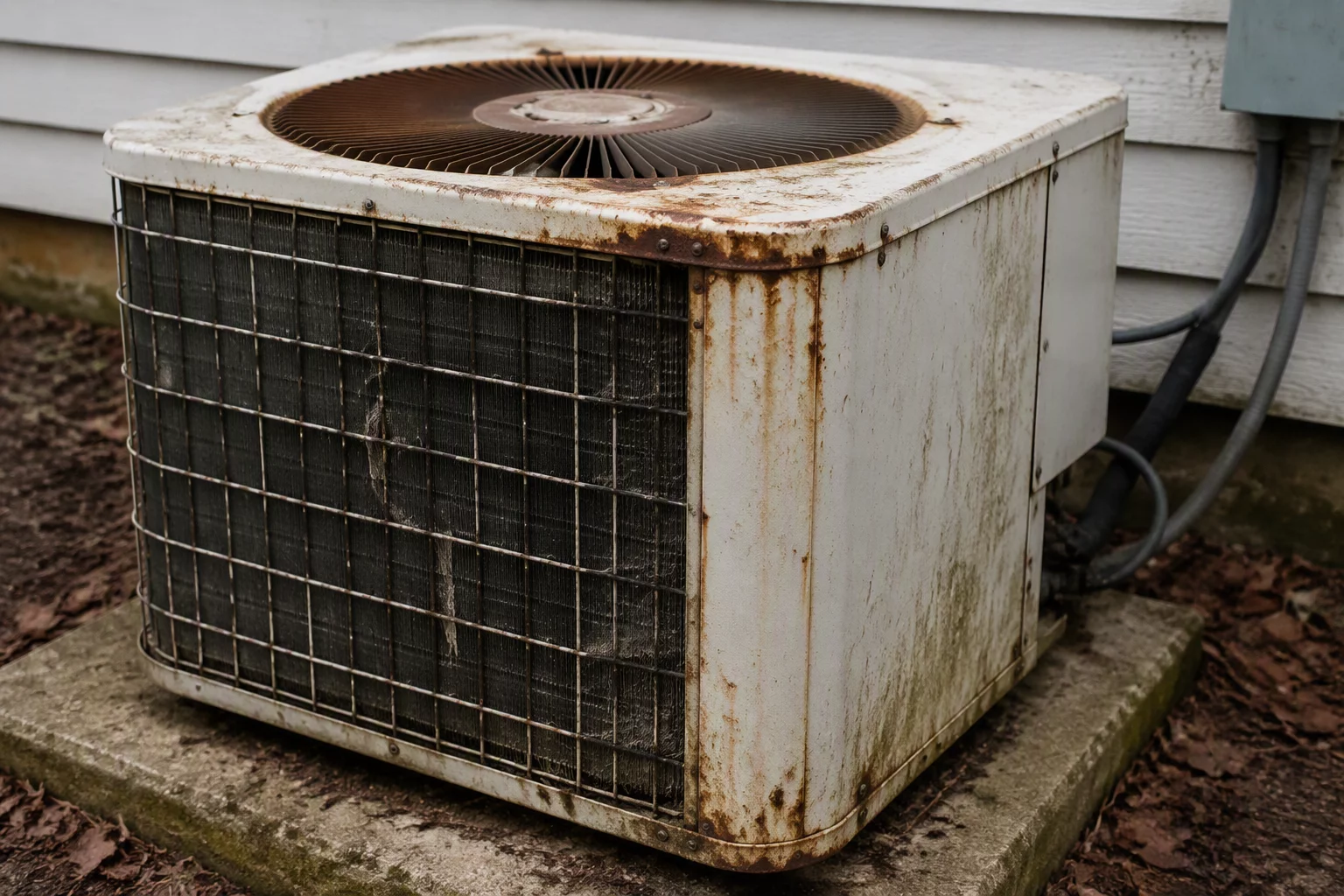 Malfunctioning air conditioner unit